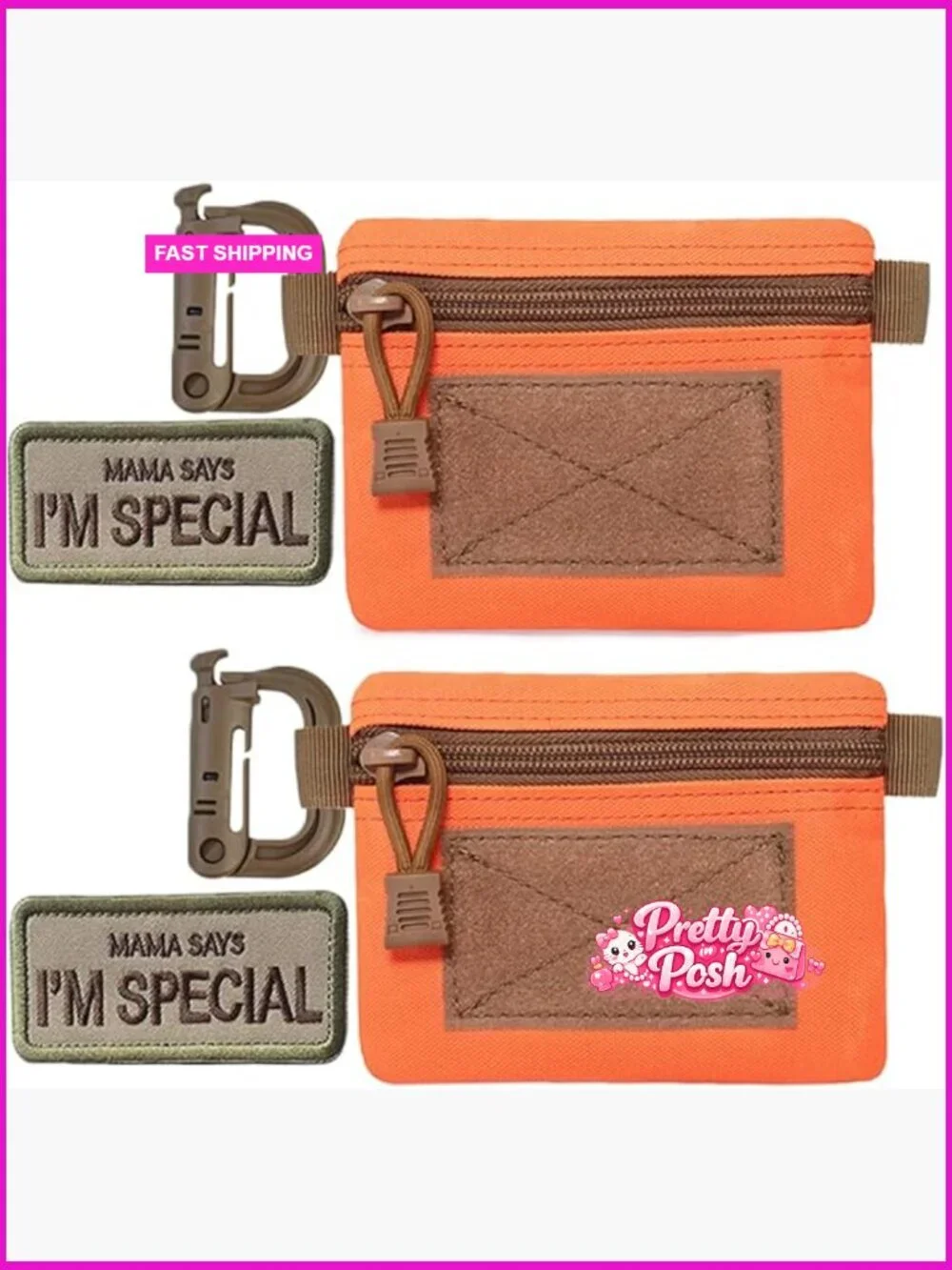 Tactical Keychain Pouch Nylon EDC Pocket Organizer Belt Gear